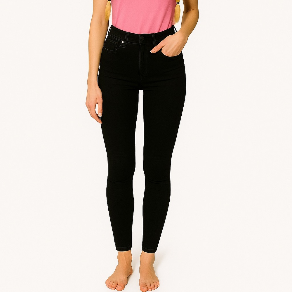 Lucky Brand Sofia Skinny Black Midrise Jeans - Picture 2 of 8